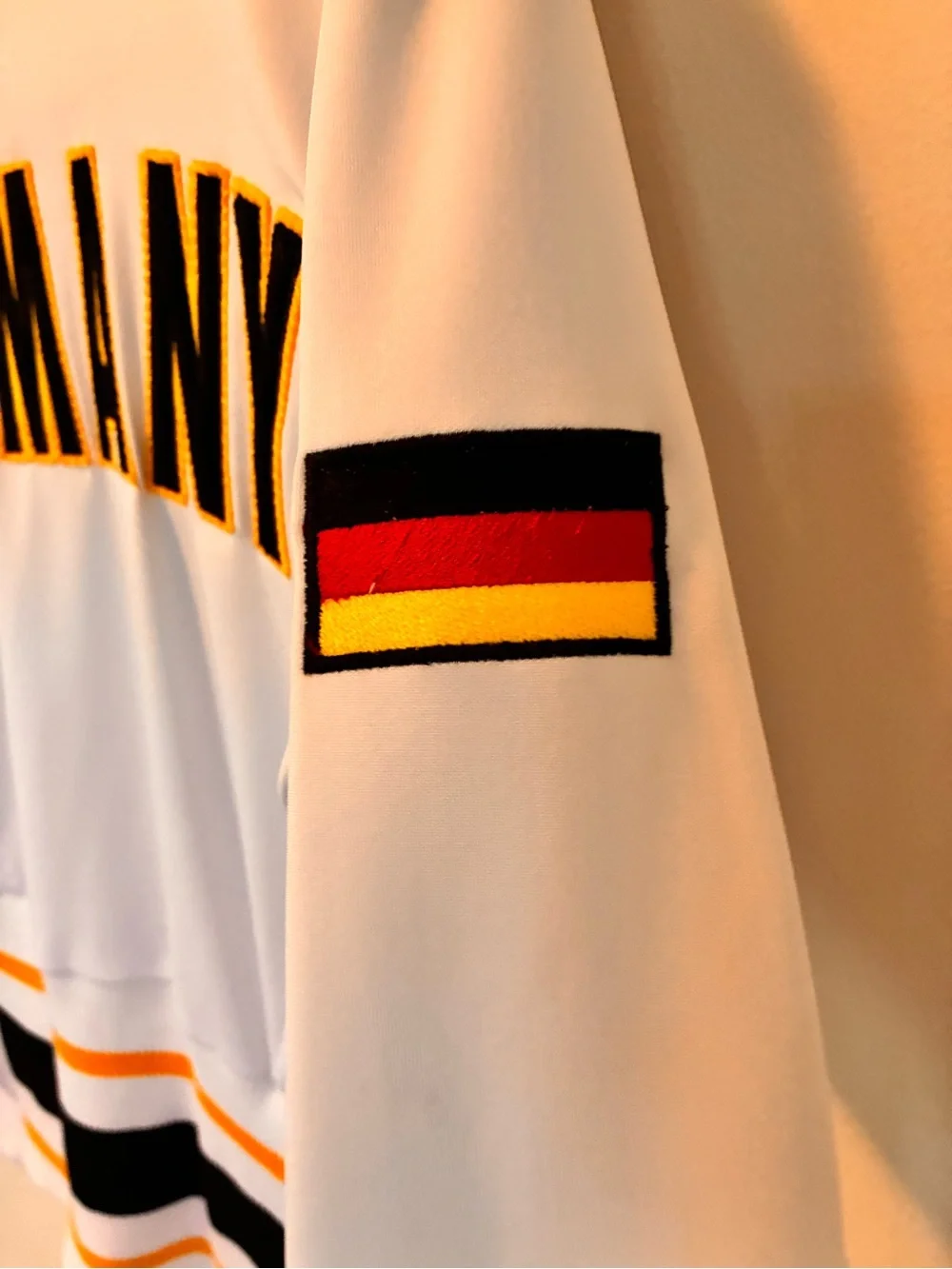 Kappa Kids White Full-Zip Jacket with Orange and Black Trim (Germany)